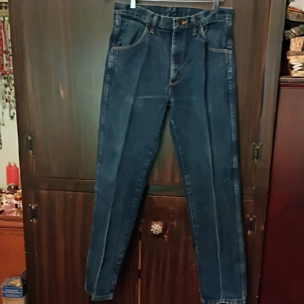 Rustler Men's Straight Blue Jeans